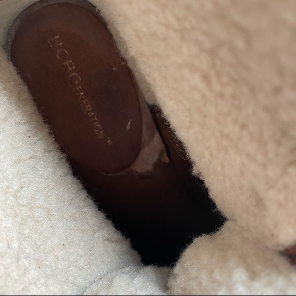 BCBGeneration ‘Melo’ Suede Brown Leather Bootie with faux fur - Picture 8 of 12